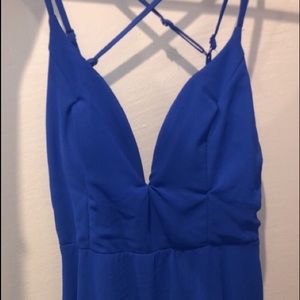 Large Navy Blue Short Dress